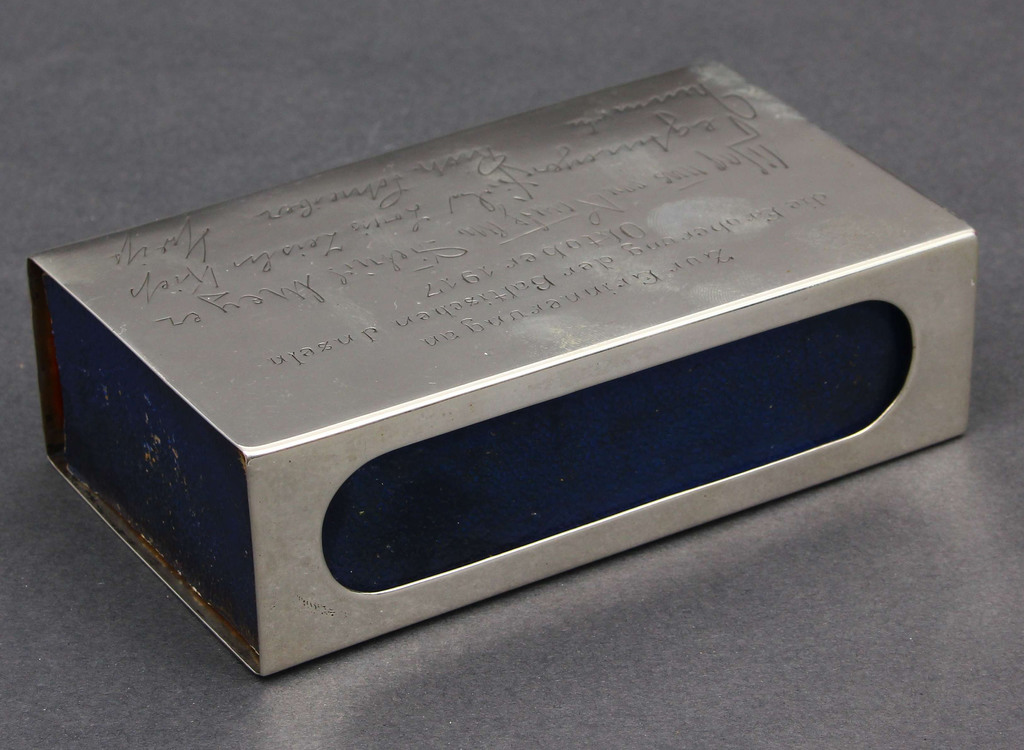 Silver Match Box with original box