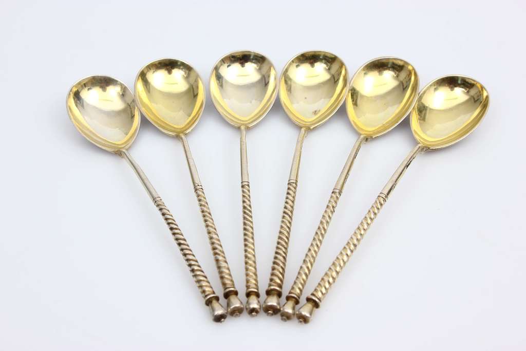 Silver spoons 6 pcs. 