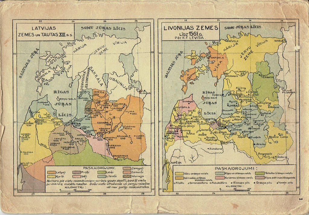 Разные карты Европы и Латвии