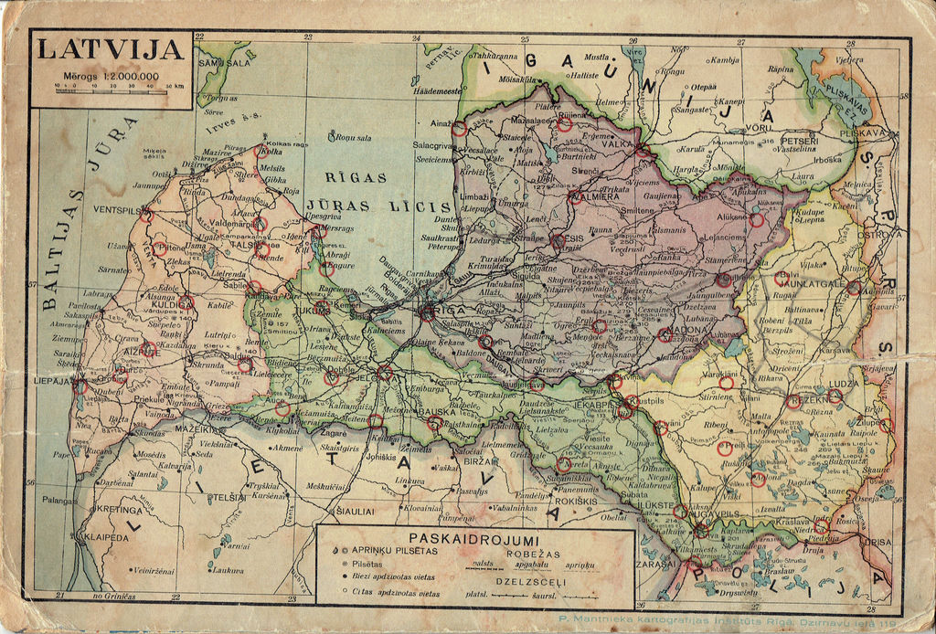 Dažādas Eiropas un Latvijas kartes