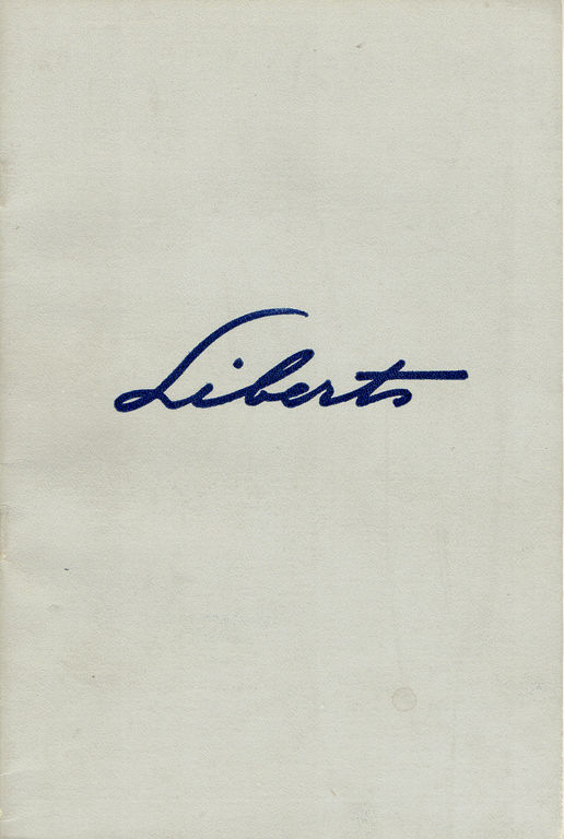 Памятный каталог выставки Людольфa Либертa