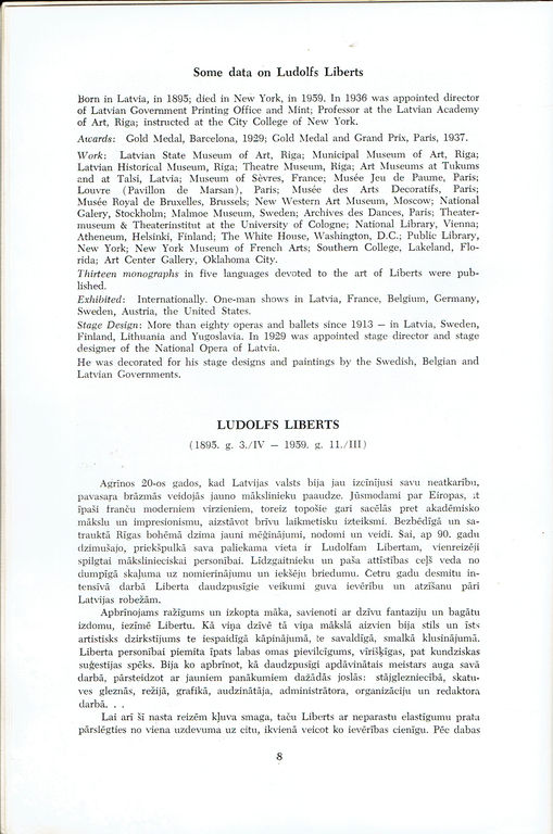 Ludolfa Liberta piemiņas izstādes katalogs