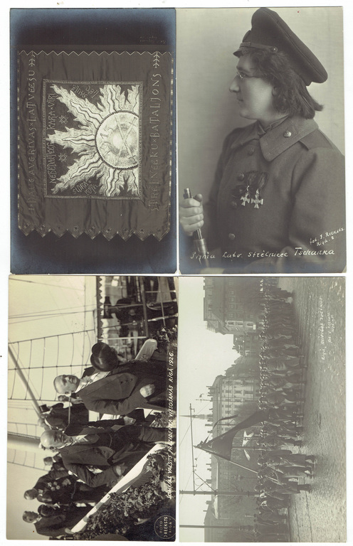 Leather photo album with photo collection of Latvia (1900-1940) - 101 photos