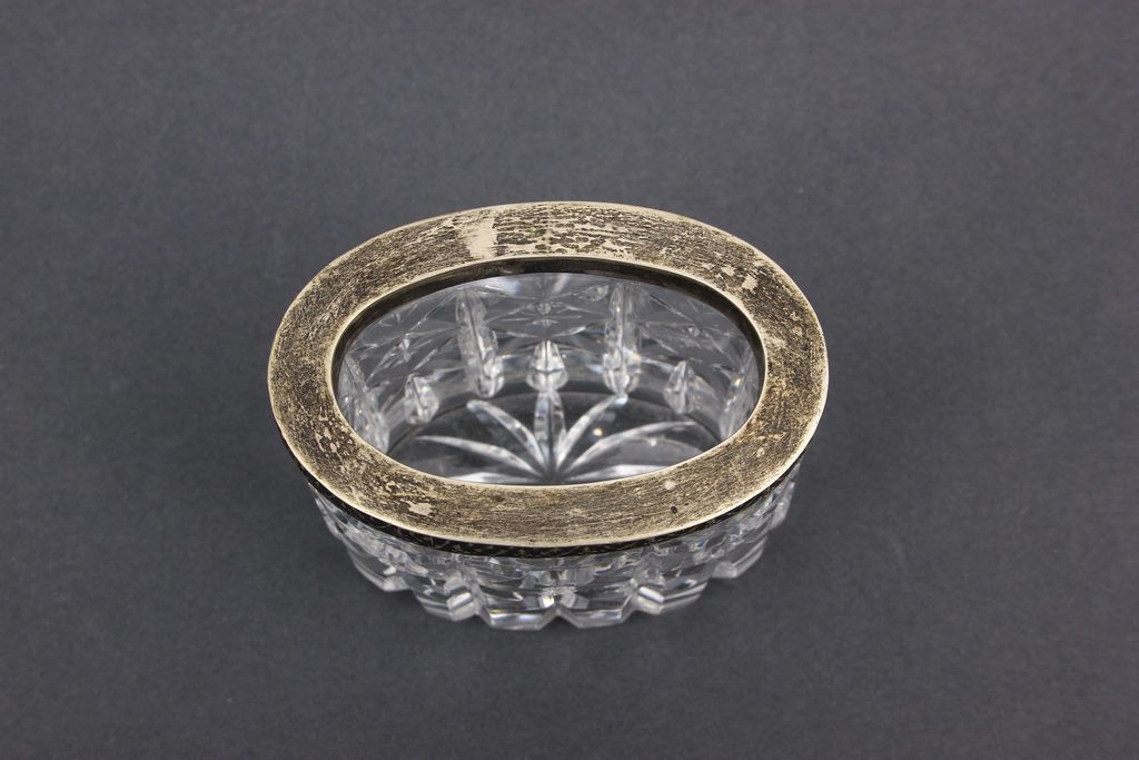Crystal Napkin Holder with silver finish