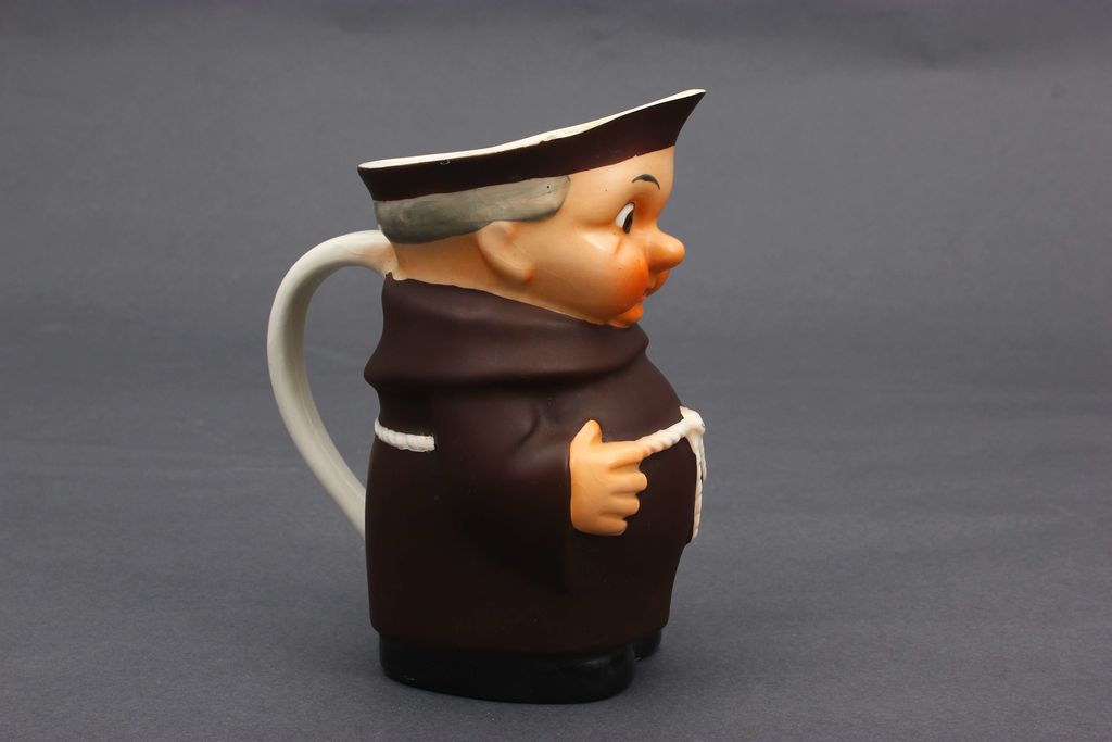 Porcelain coffee pot with salt shaker ''Monk