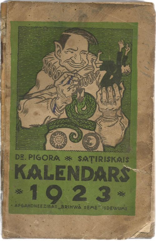 Д-р Пигорс сатирический календарь 1923 году