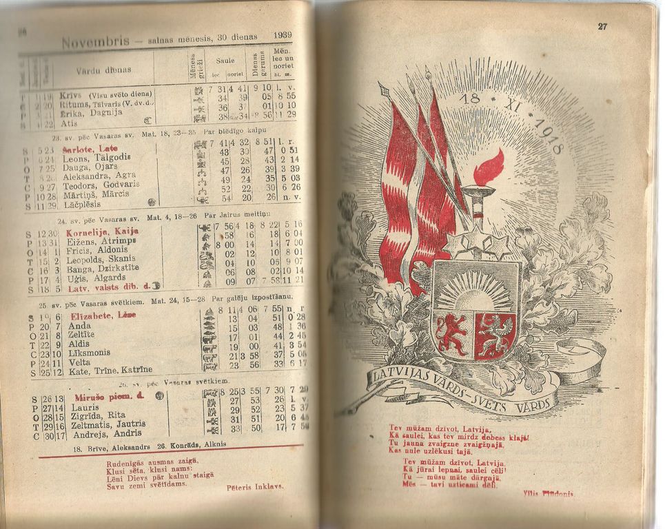 Vecais Zobgala kalendārs (3 izdevumi)