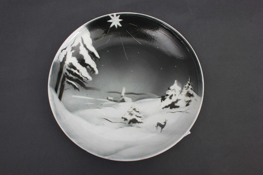 Декоративная фаянсовая посуда «Зима»