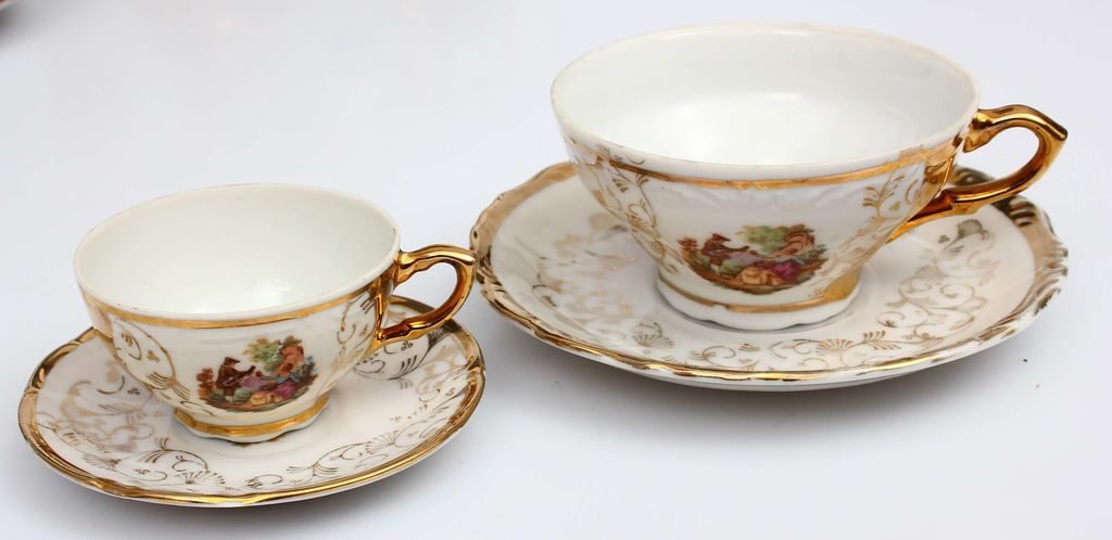 Porcelain tea-coffee set for 6 persons