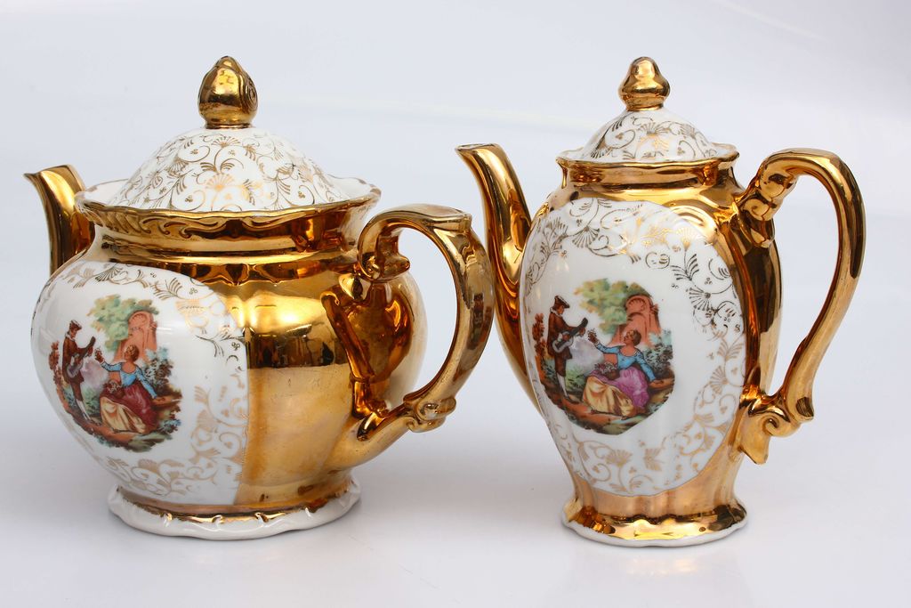 Porcelain tea-coffee set for 6 persons