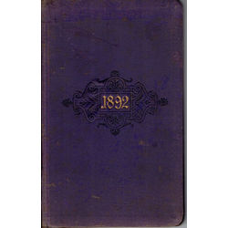 Notebook in german for 1892