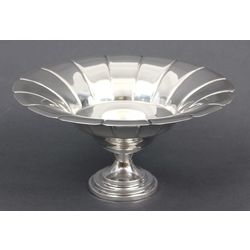 Baroque silver candy bowl