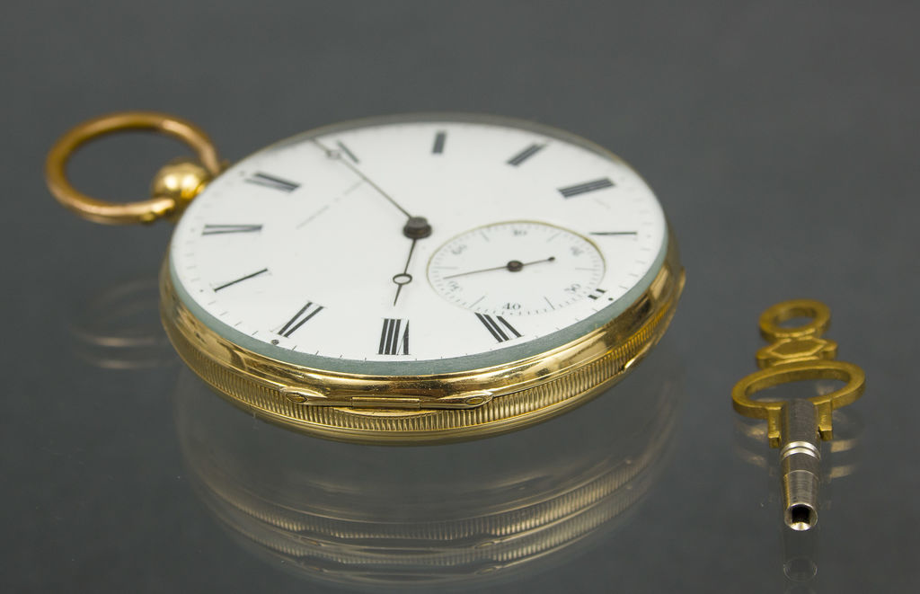 Золотые карманные часы в оригинальной коробке Vacheron