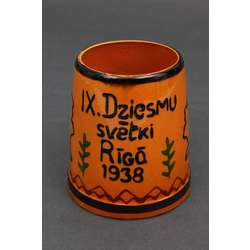 Керамическая кубок для пива IX праздник песни 1938.