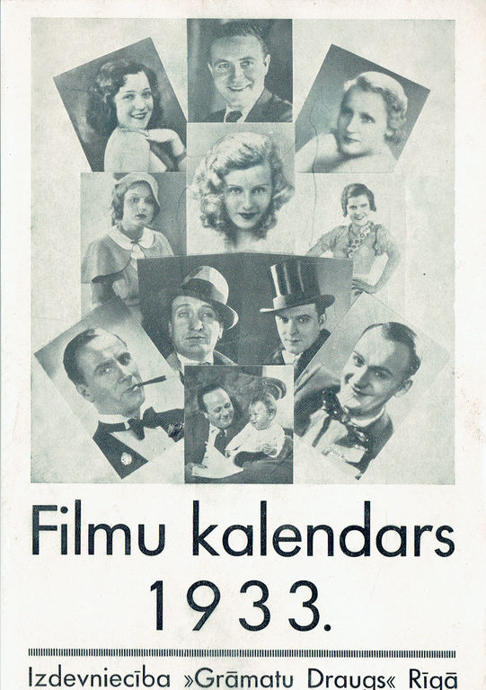 Movie calendar for 1933