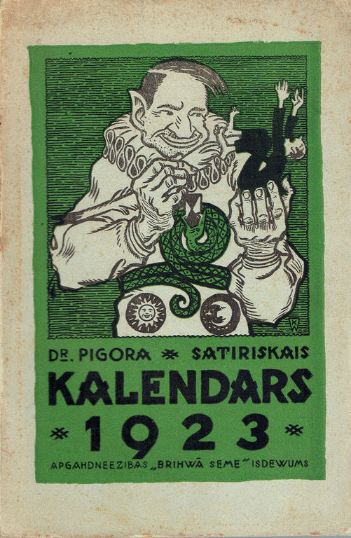 Д-р Пигорс сатирический календарь 1923 году