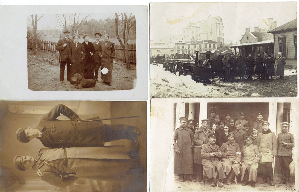 Collection of photographs by Latvian Army lieutenant Vilis Robeznieks (16 pieces)