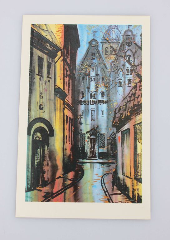 Альбом открытки с репликами картин  Яниса Бректе «Старый город» (18 реп.)