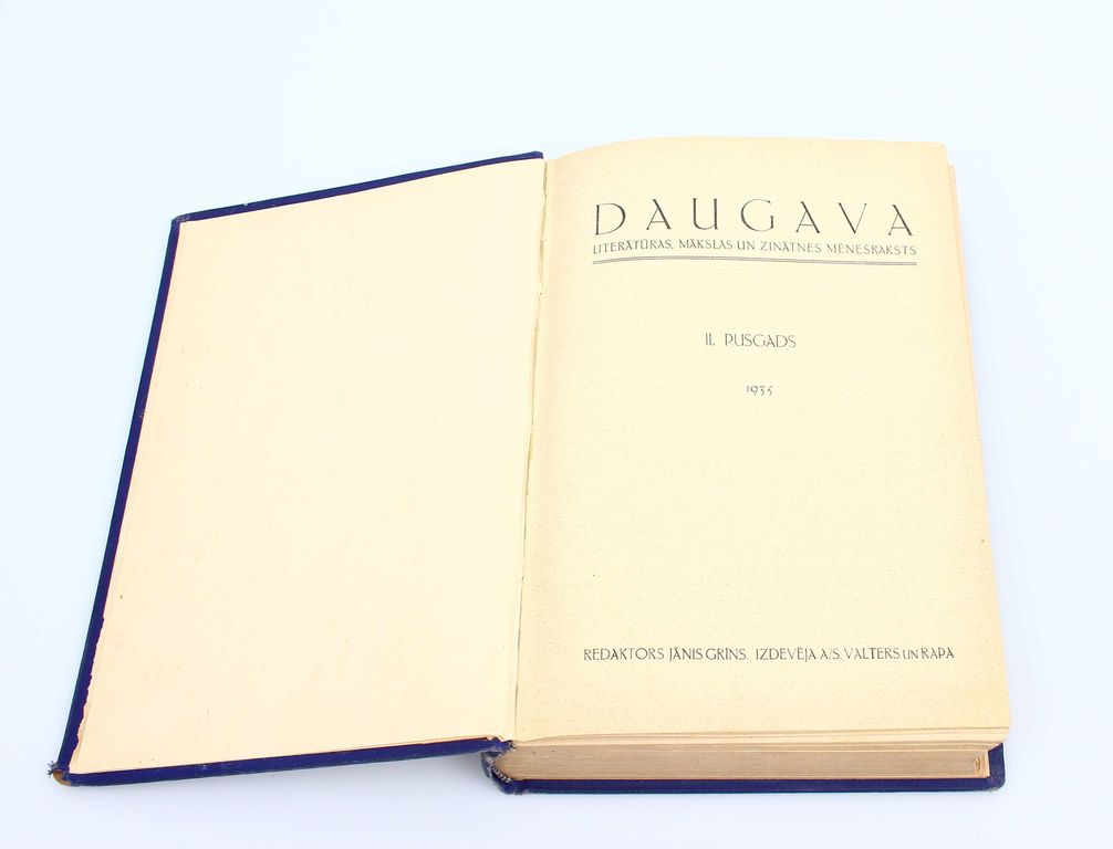 «Даугава» - ежемесячный выпуск литературы, искусства и науки (1935, №.7-12)