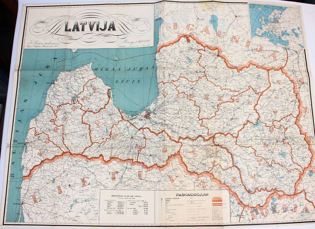 Latvia's map