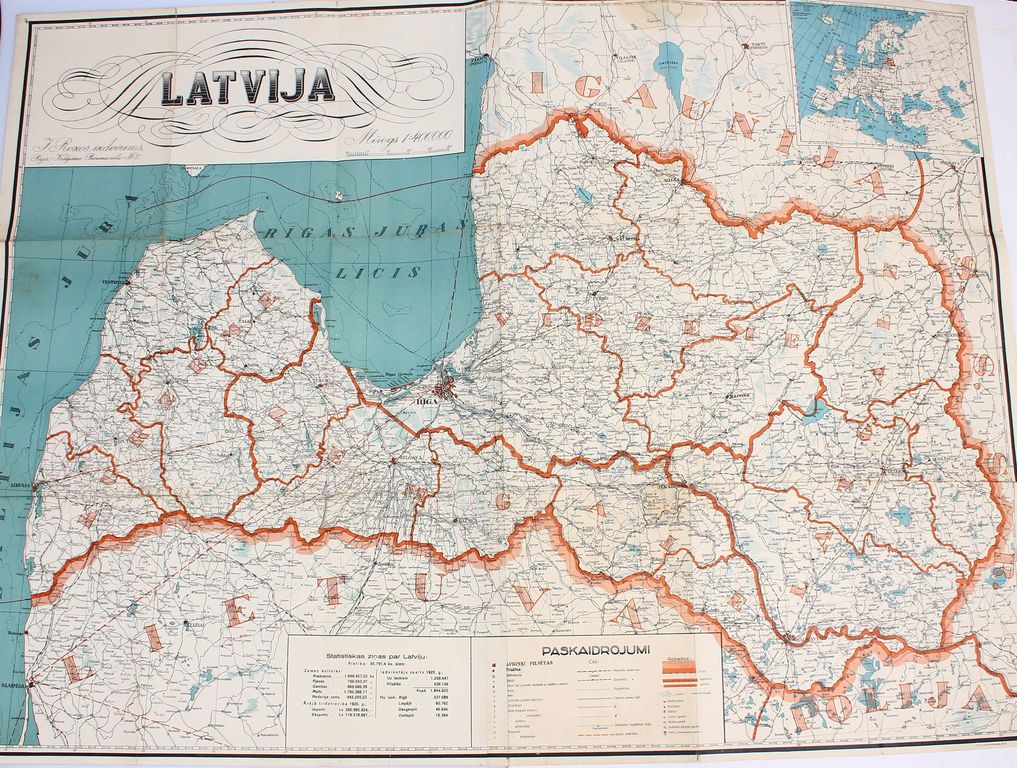 Latvia's map