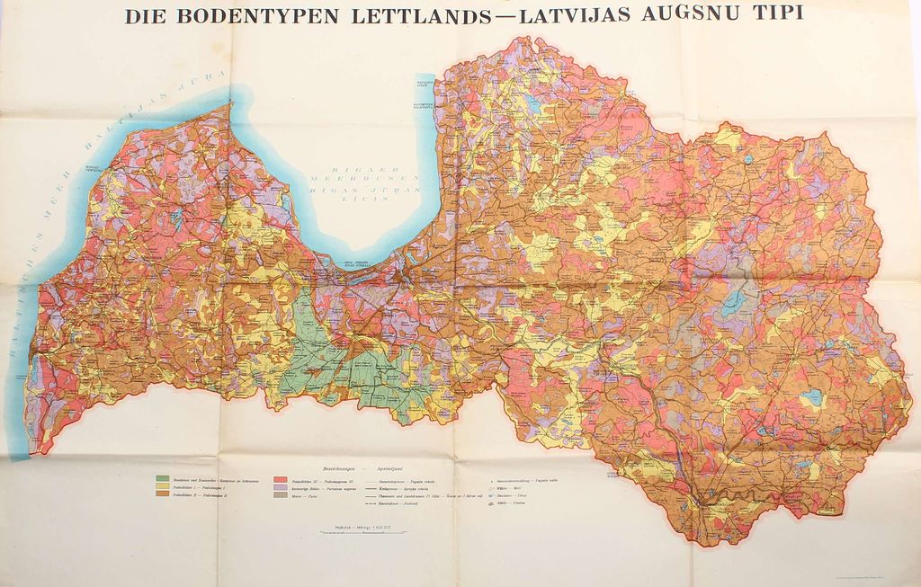 Latvian map of soils