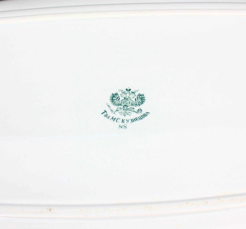 Faience serving plate