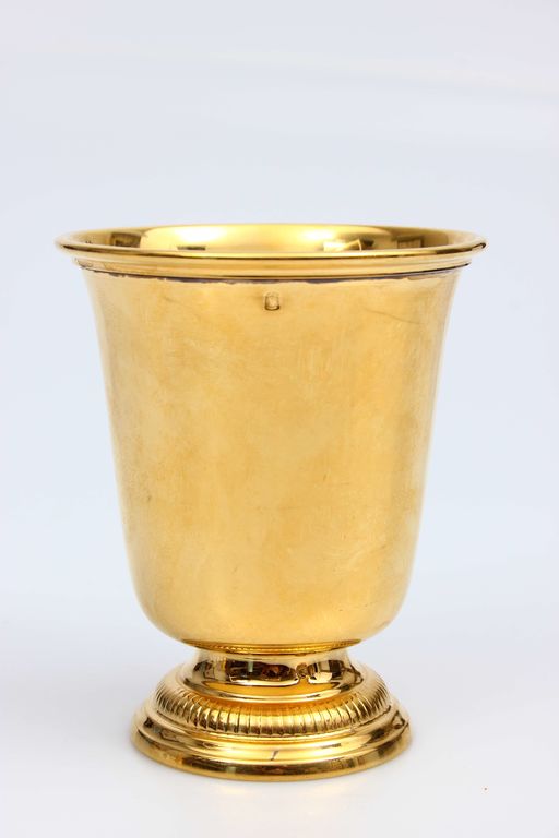 Gold plated silver cups / glasses 2 pcs.