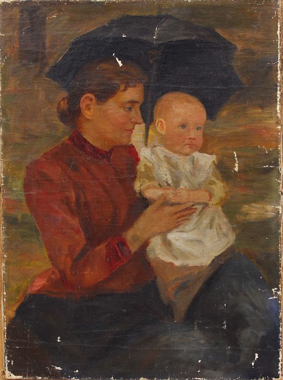 Mother with a baby