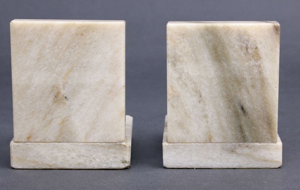 Art deco style marble book holders 2 pcs.