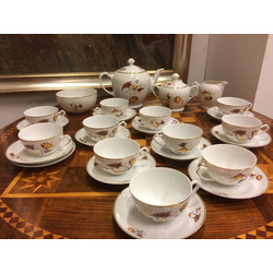 Art-deco porcelain coffee - tea set for 11 people