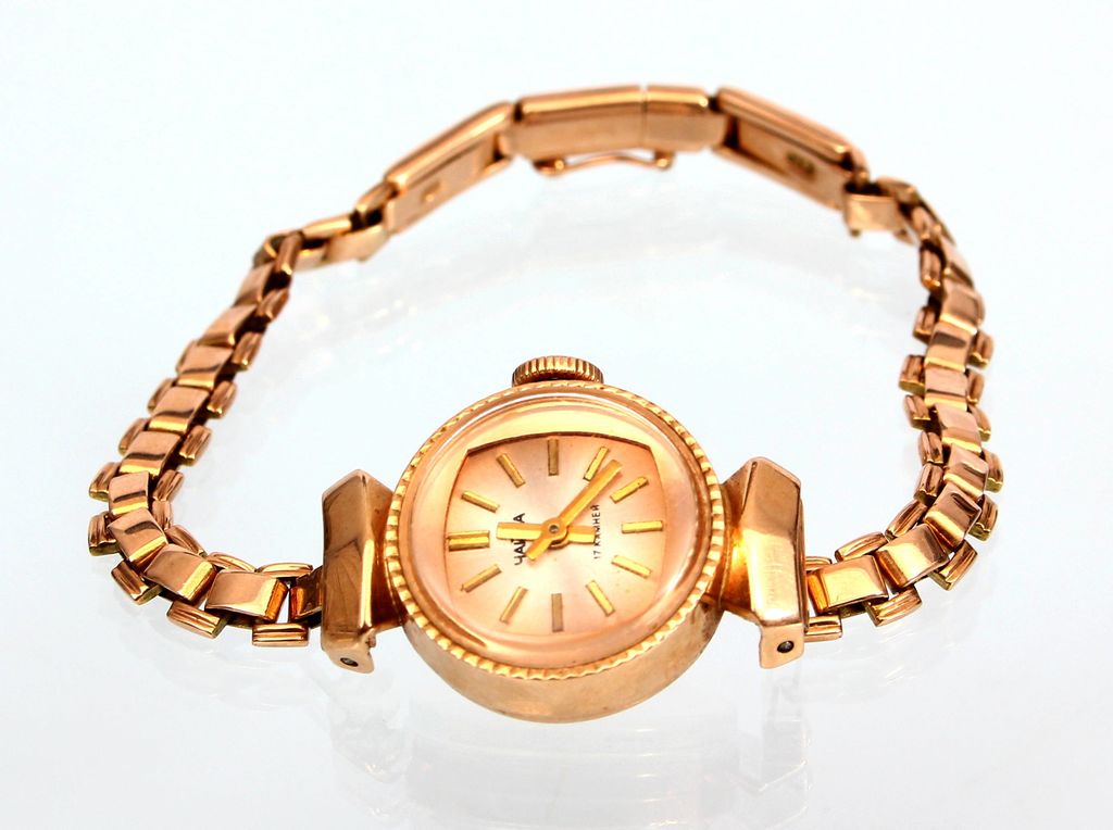 Gold wristwatch