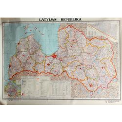 Map of the Republic of Latvia