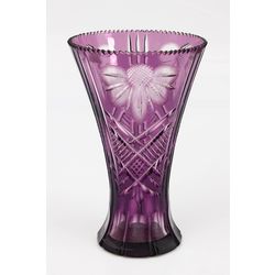 Цветная стеклянная ваза