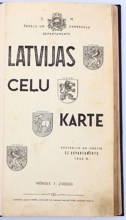 Latvijas ceļu karte
