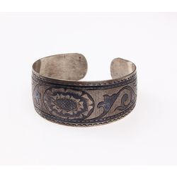 Silver bracelet with blackness