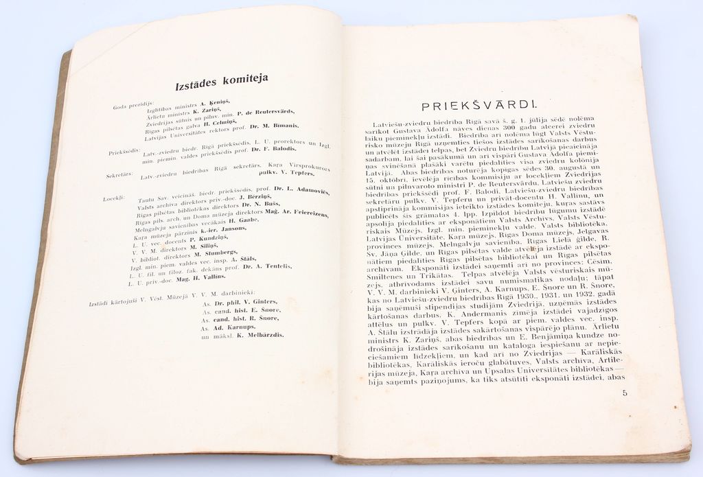 Gustava Ādolfa un Zviedru laikmeta pieminekļu izstādes katalogs 