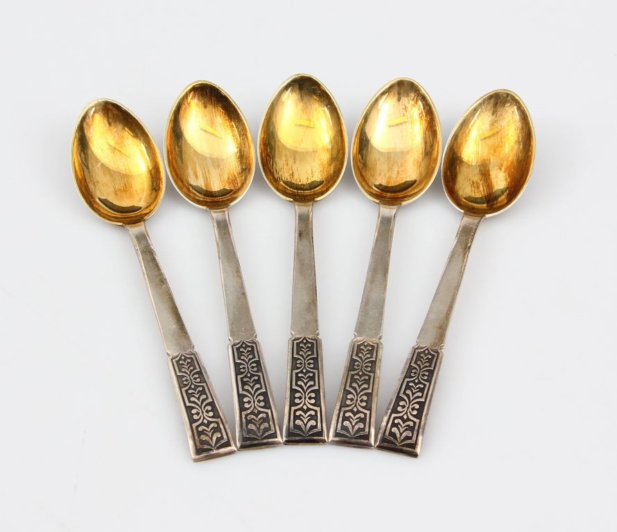 Silver spoons 5 pcs. in the original box