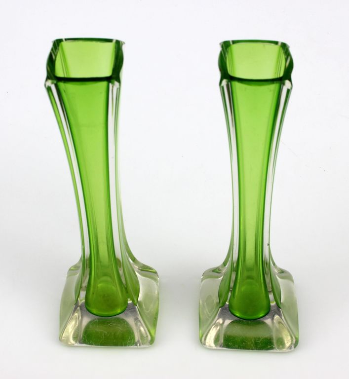 Glass vase's 2 pcs.