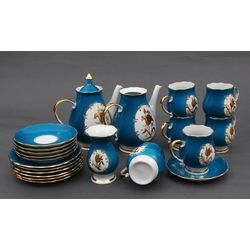 Фарфоровый чайно-кофейный набор на 6 человек 