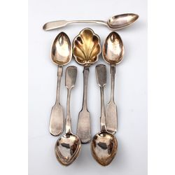 Silver spoon set 5+1