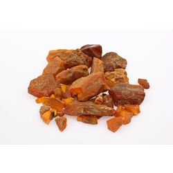 Raw amber stones