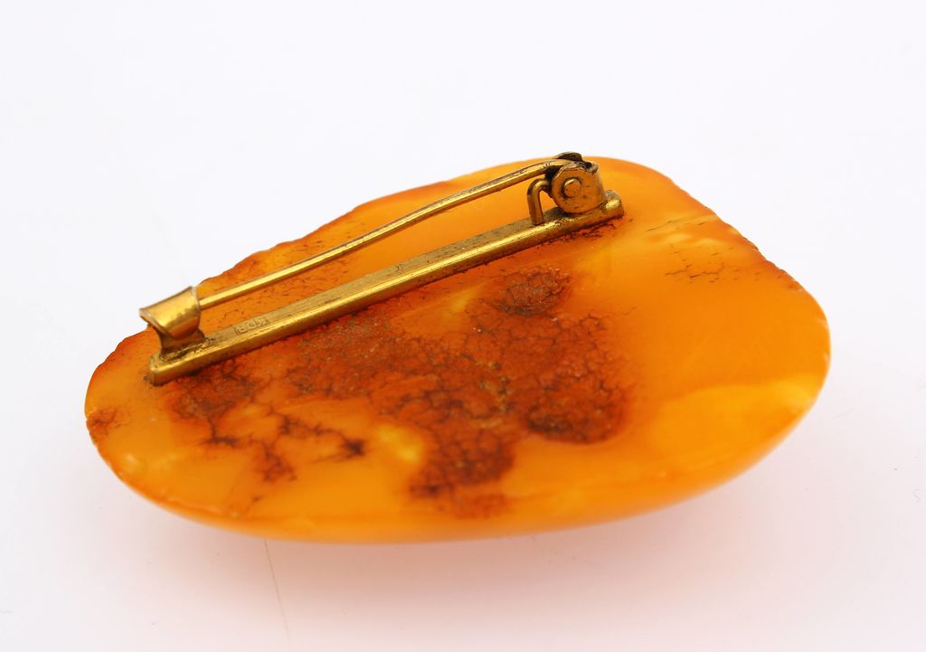 Amber brooch