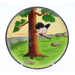 Wooden plate with painting