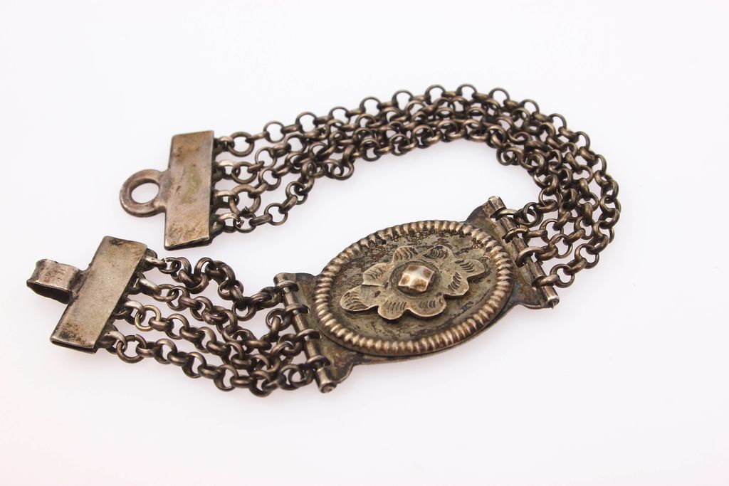 Silver watch chain