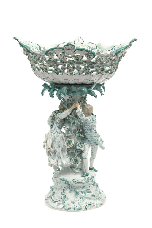 Фарфоровая ваза 19-го века Мейсенского завода
