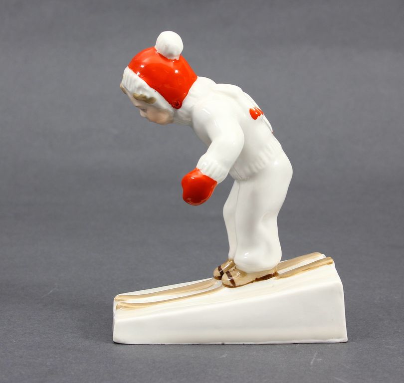 Porcelain figure ''Skier ''