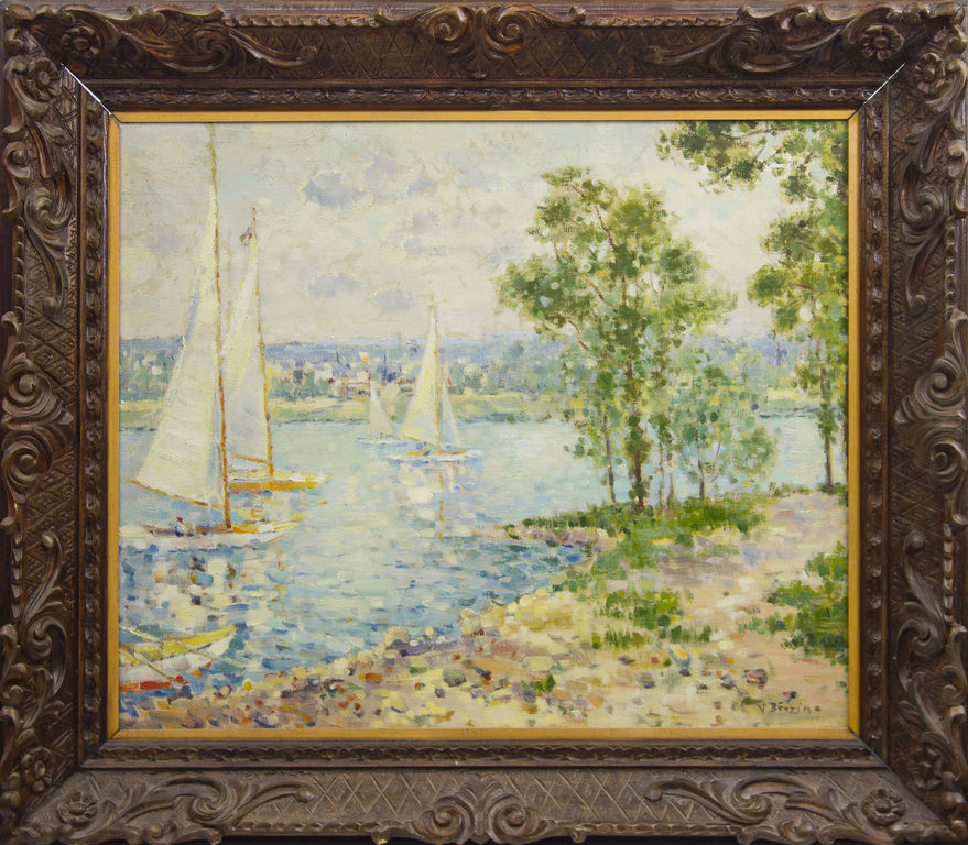 Sailboats in the Lielupe