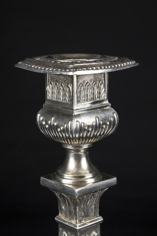 Polish, 84 proof silver candelstic