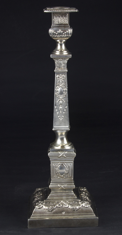 Polish, 84 proof silver candelstic